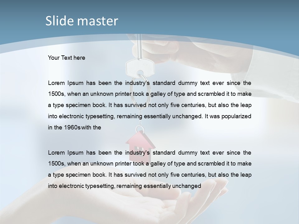 Gesture Give Buyer PowerPoint Template