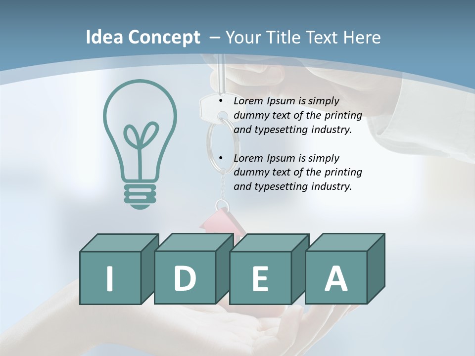 Gesture Give Buyer PowerPoint Template