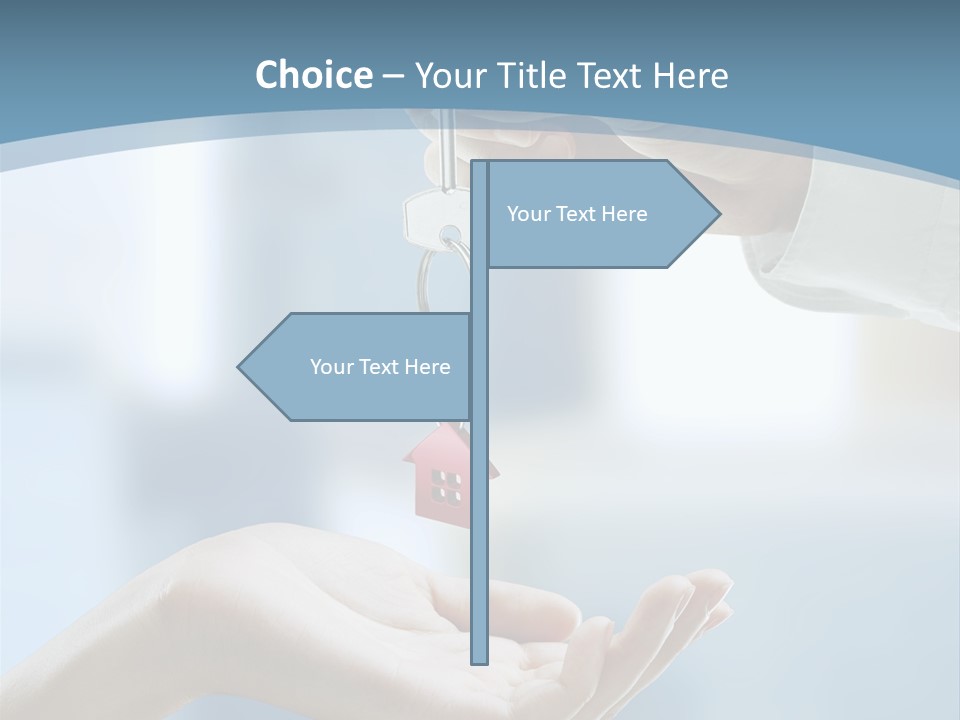 Gesture Give Buyer PowerPoint Template