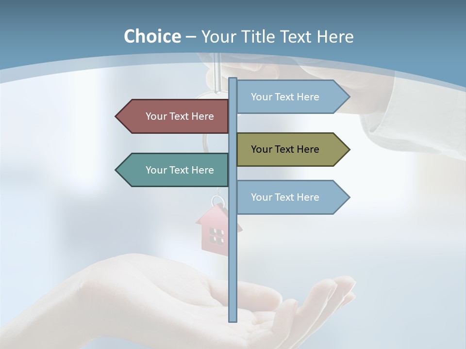 Gesture Give Buyer PowerPoint Template