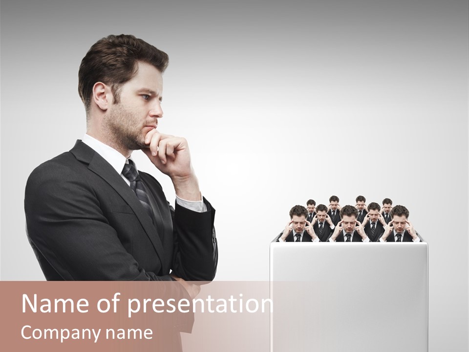 Face Mental Community PowerPoint Template