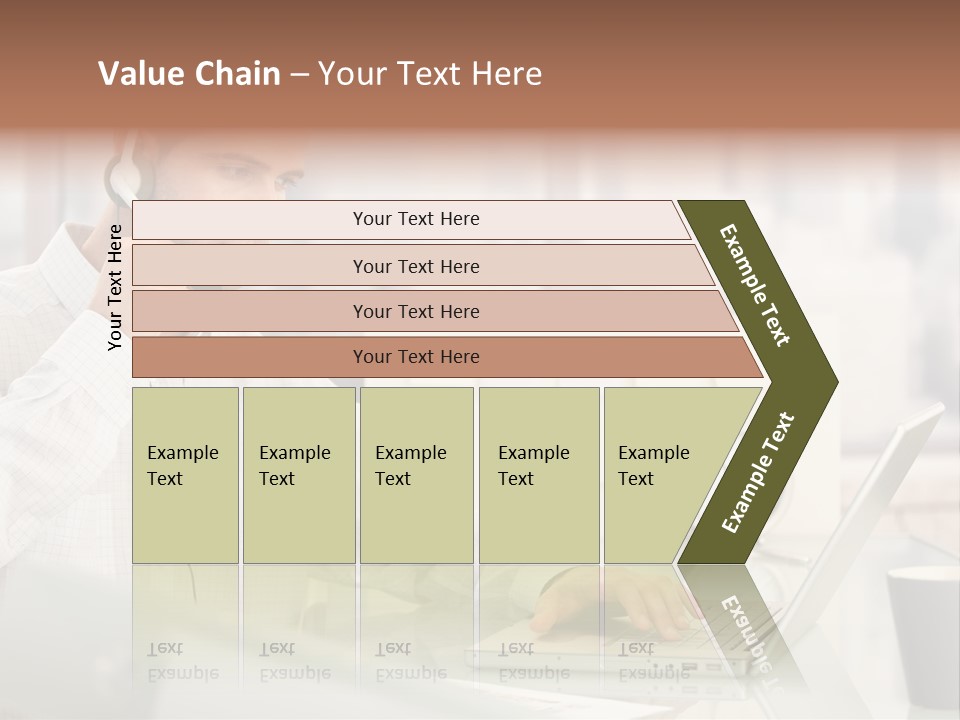 Stubbly Businesspeople Headset PowerPoint Template