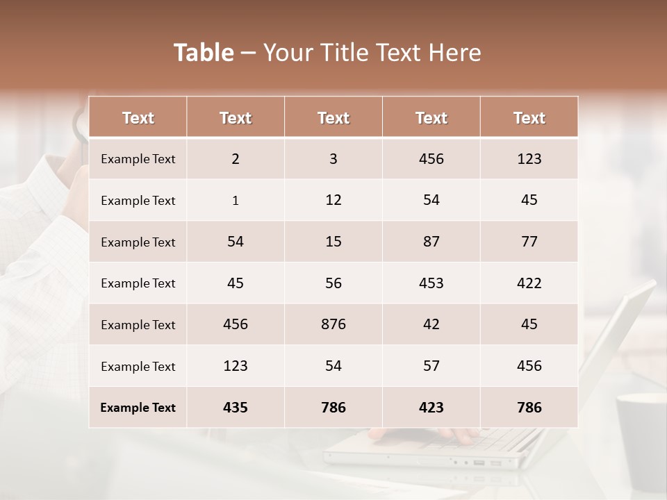 Stubbly Businesspeople Headset PowerPoint Template
