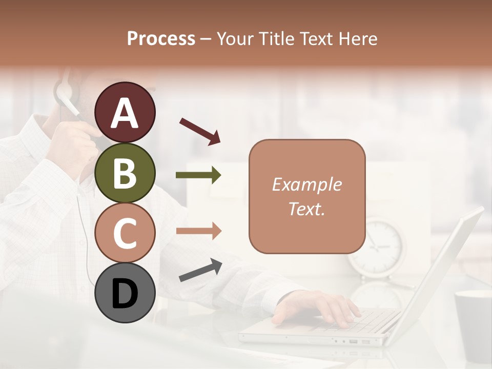 Stubbly Businesspeople Headset PowerPoint Template