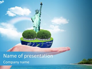 Ecology Spring Electricity PowerPoint Template