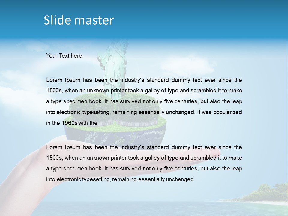 Ecology Spring Electricity PowerPoint Template