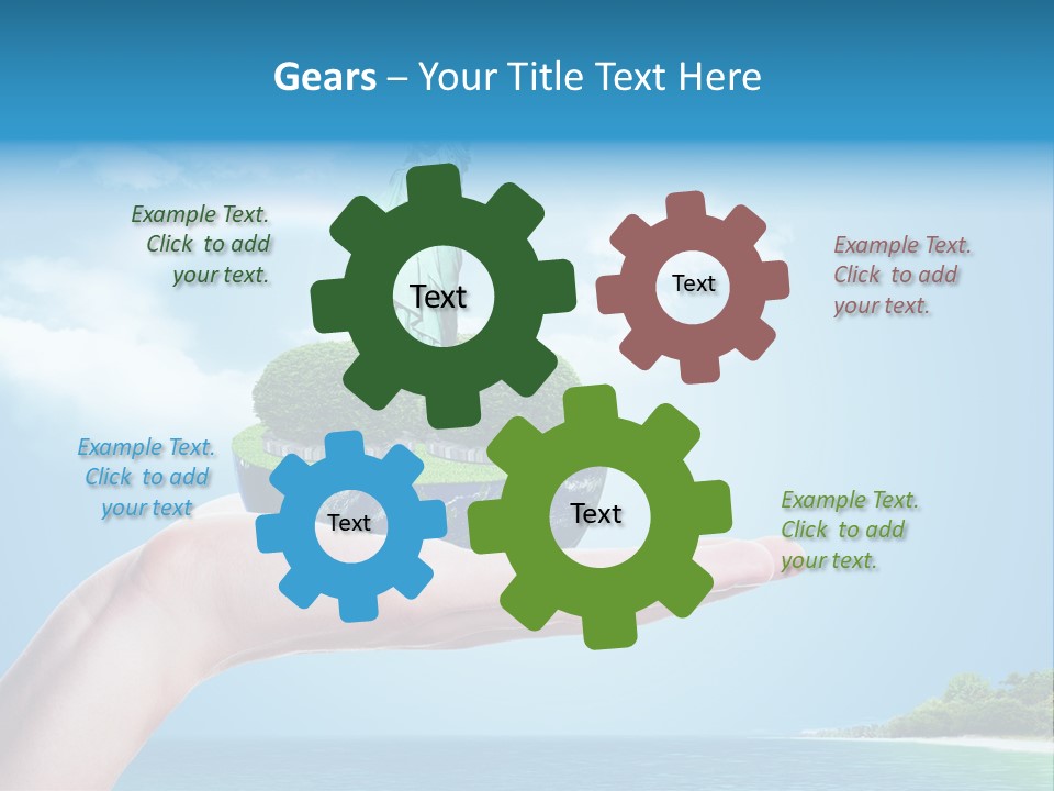 Ecology Spring Electricity PowerPoint Template