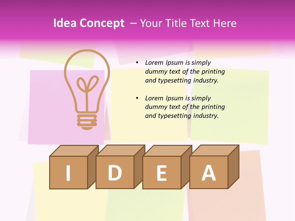 Business Office Paper PowerPoint Template