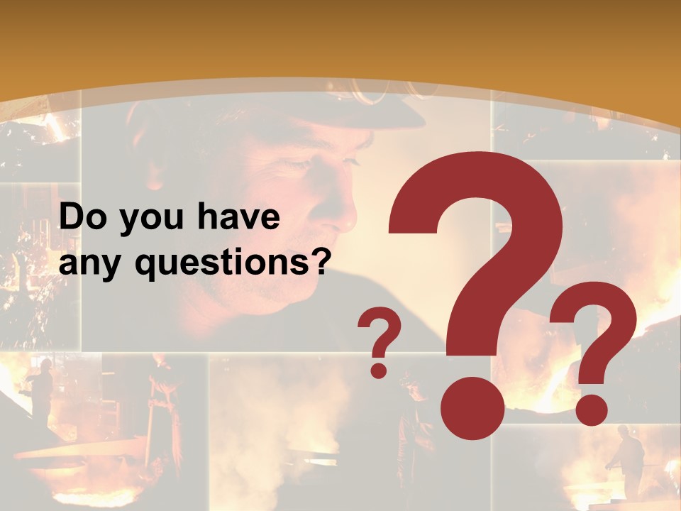 Work Place Orange Pour PowerPoint Template