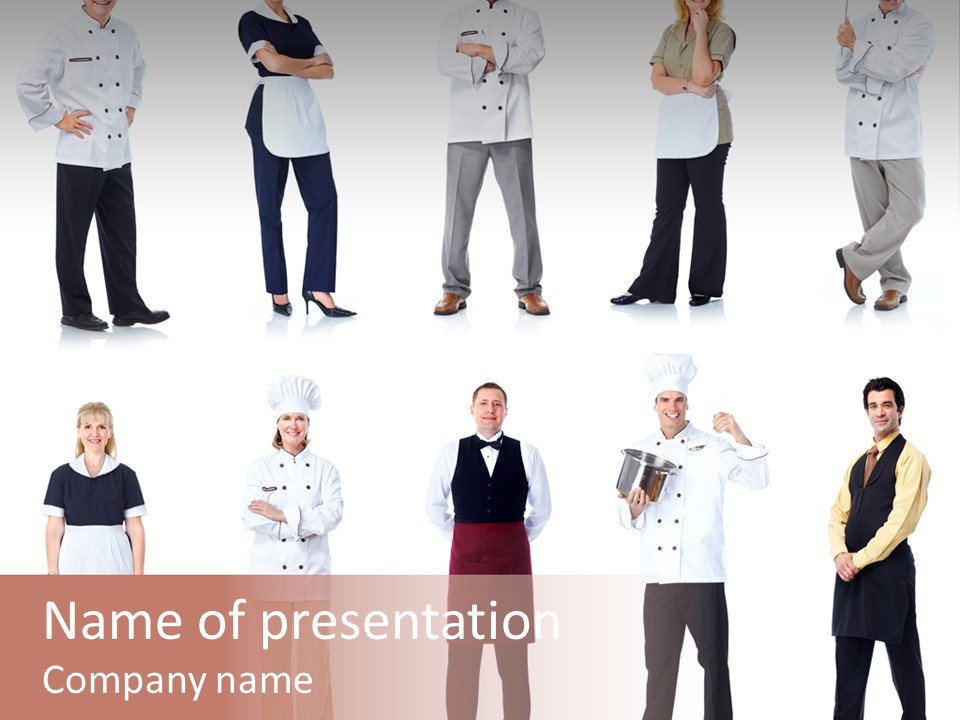 Employee People Waitress PowerPoint Template