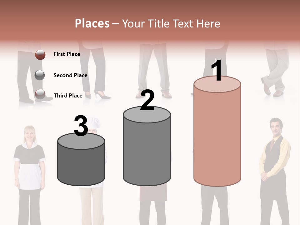 Employee People Waitress PowerPoint Template