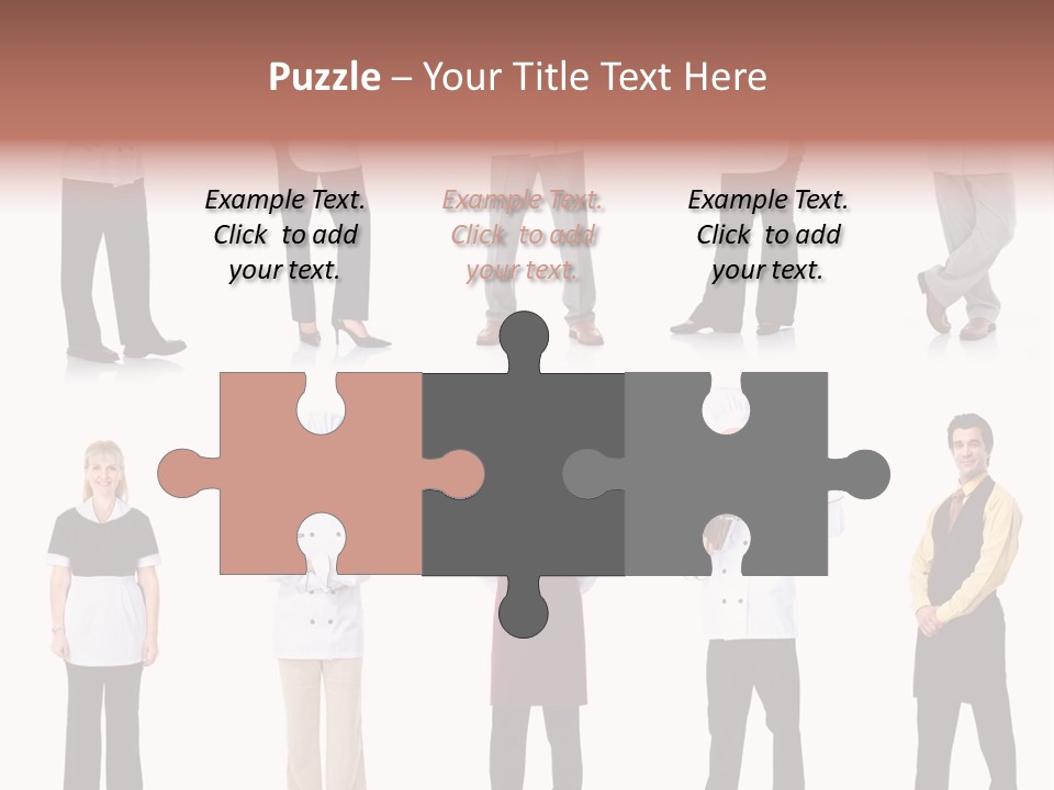 Employee People Waitress PowerPoint Template