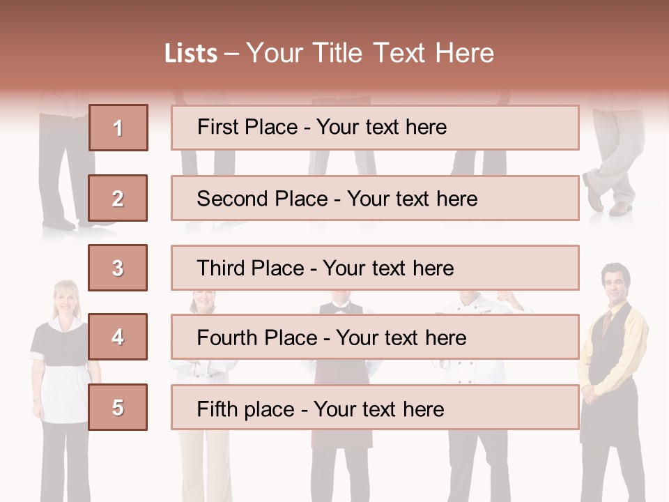 Employee People Waitress PowerPoint Template