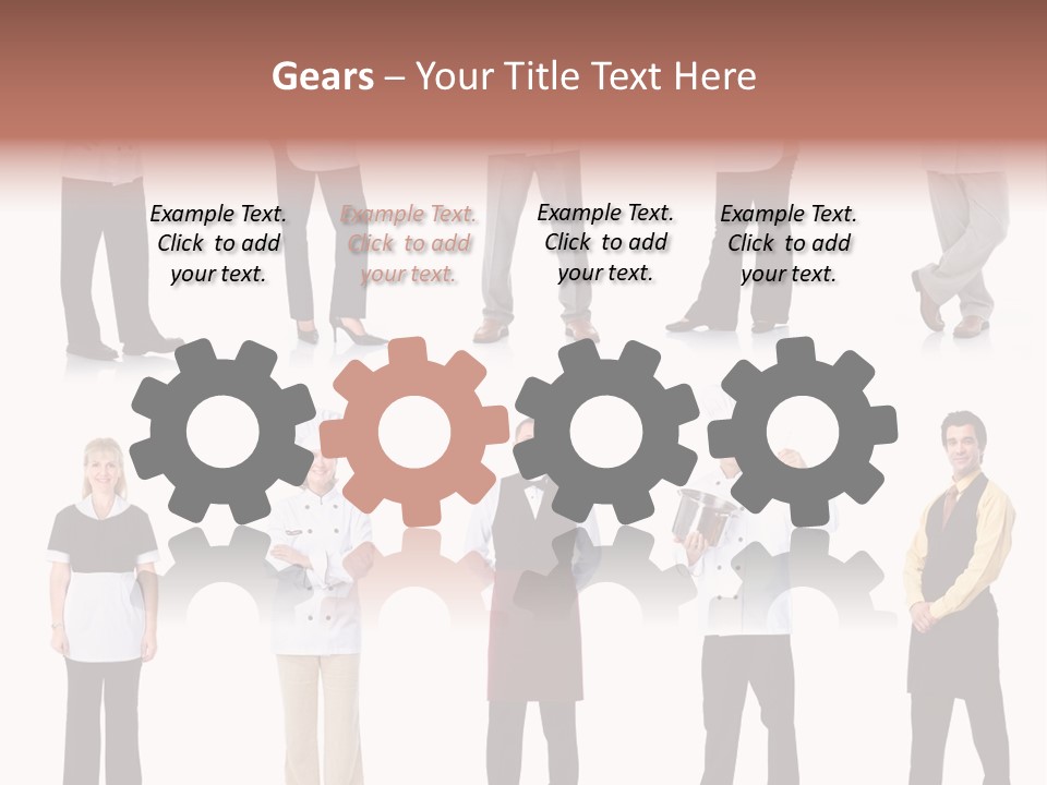 Employee People Waitress PowerPoint Template