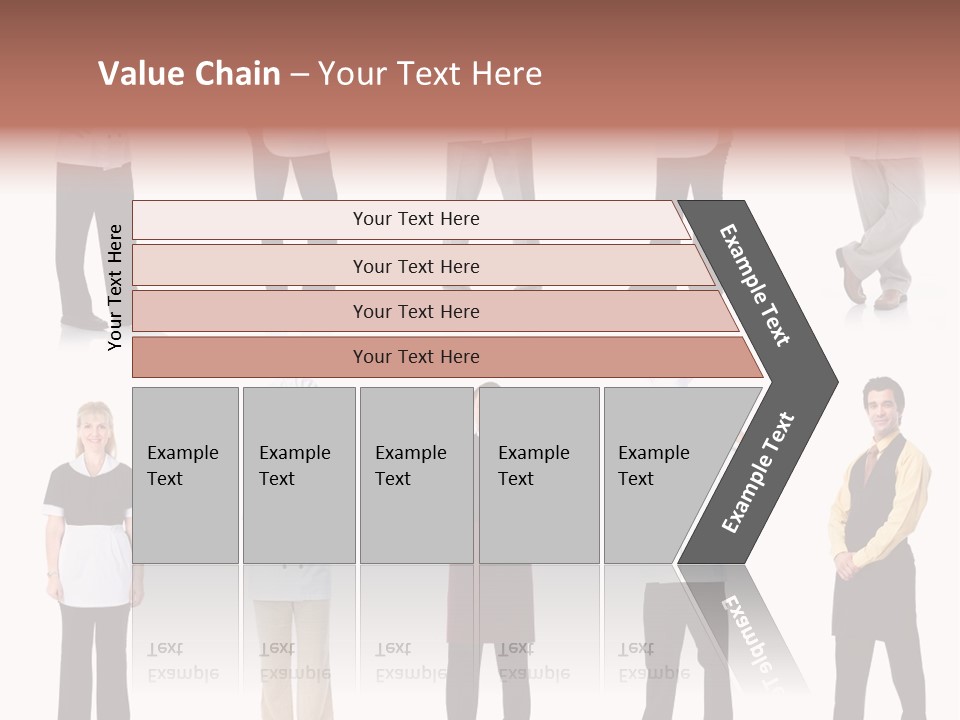 Employee People Waitress PowerPoint Template