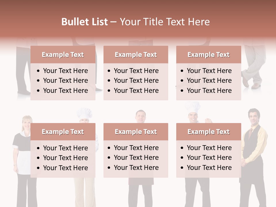 Employee People Waitress PowerPoint Template