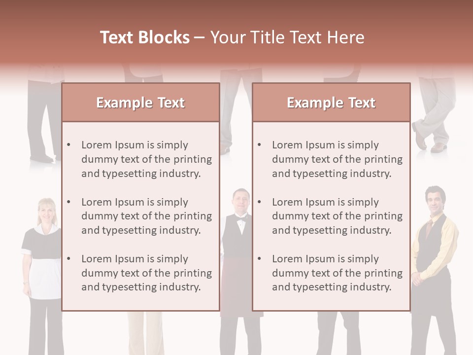 Employee People Waitress PowerPoint Template