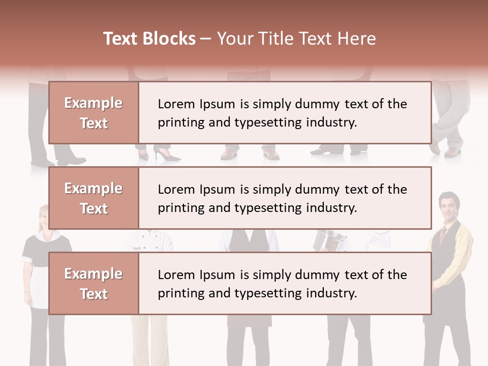 Employee People Waitress PowerPoint Template