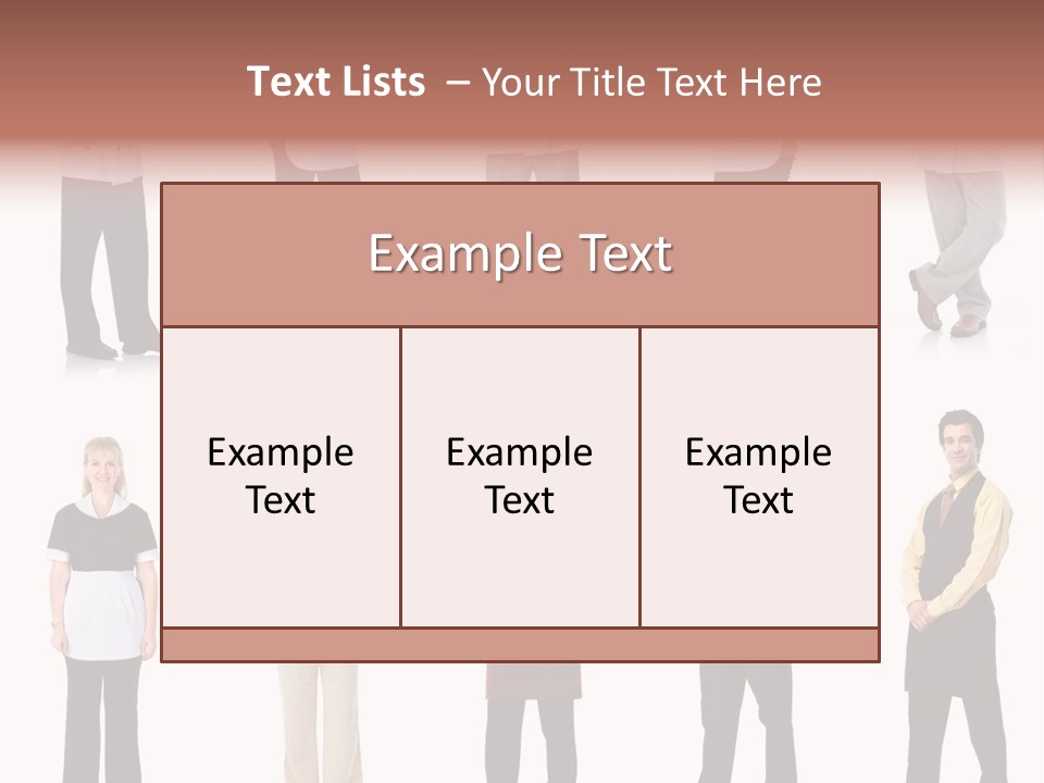 Employee People Waitress PowerPoint Template