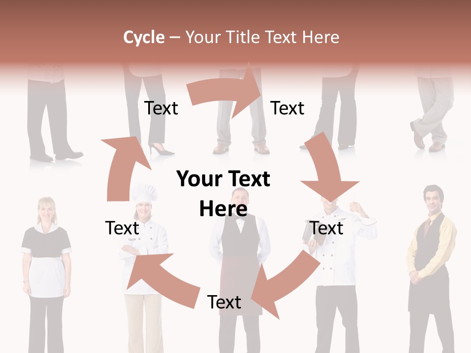 Employee People Waitress PowerPoint Template