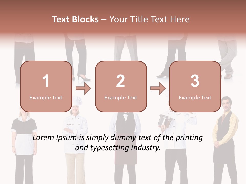 Employee People Waitress PowerPoint Template