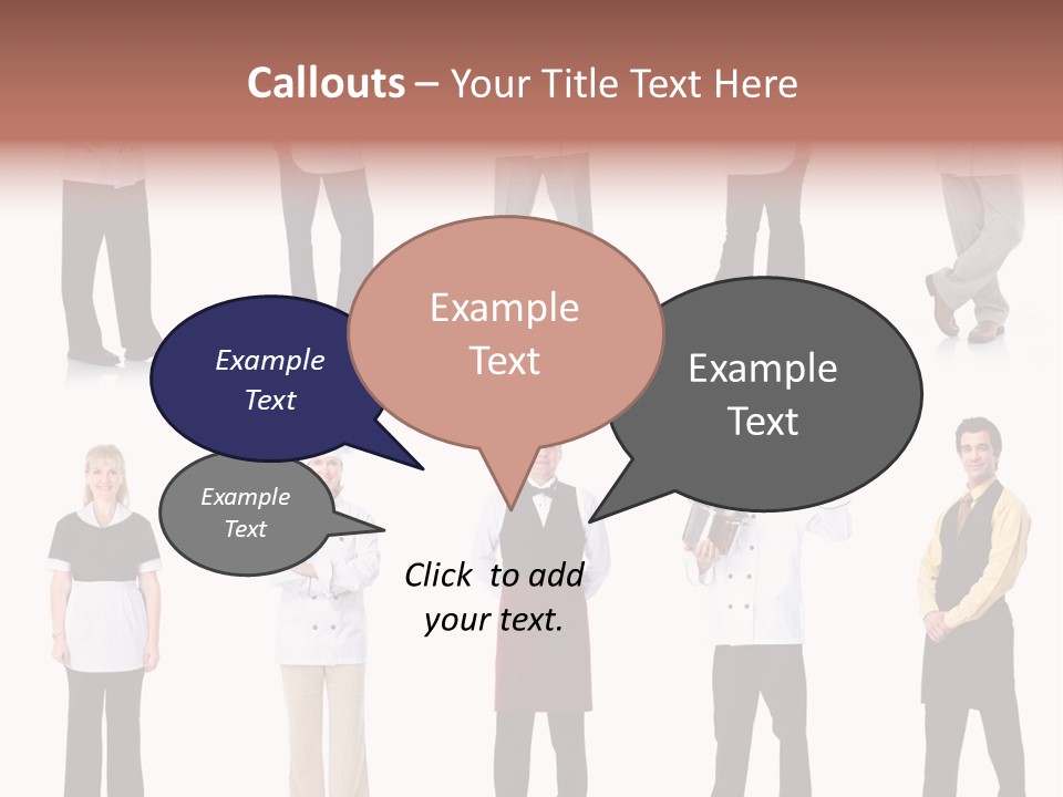 Employee People Waitress PowerPoint Template