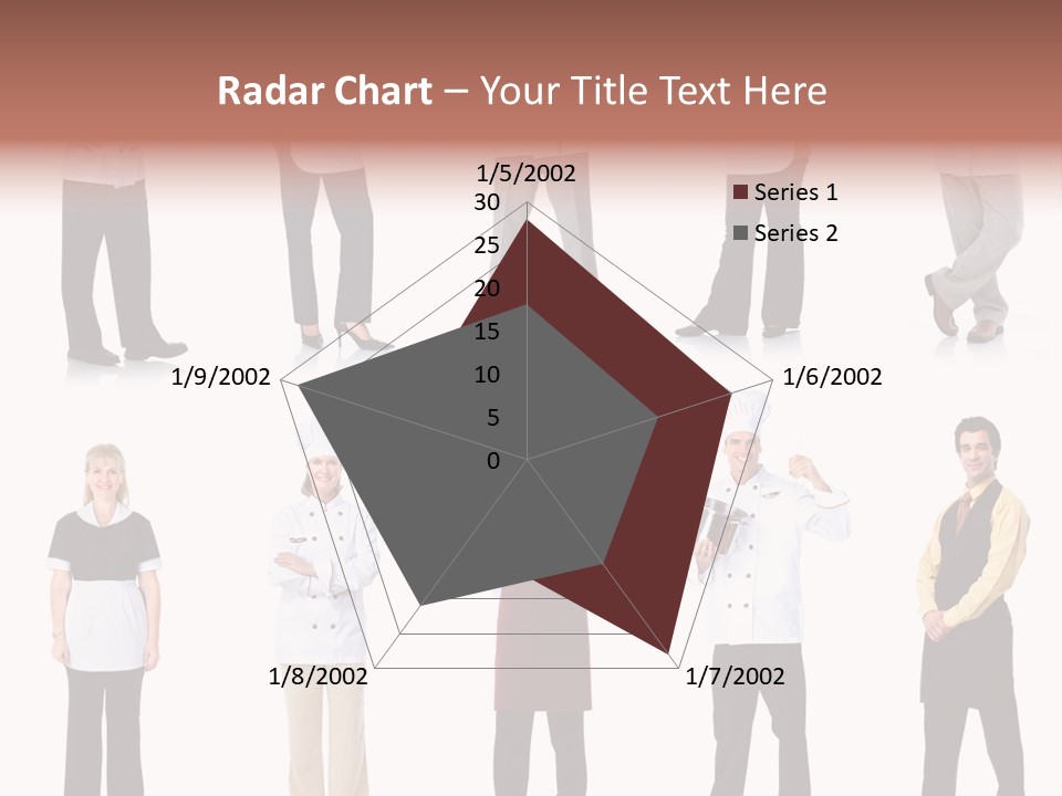 Employee People Waitress PowerPoint Template