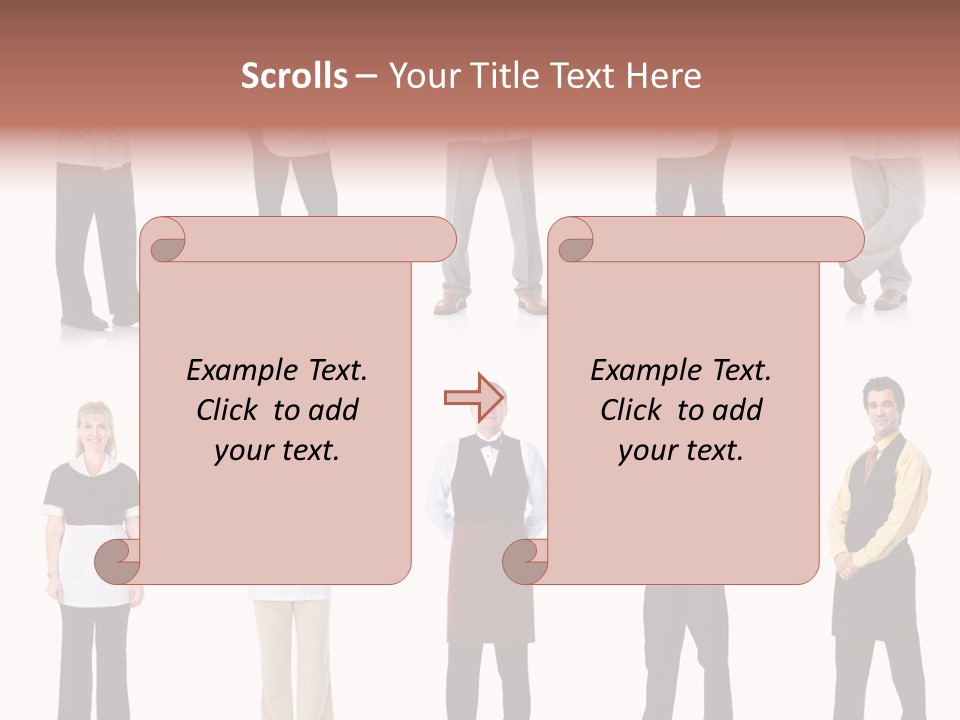 Employee People Waitress PowerPoint Template