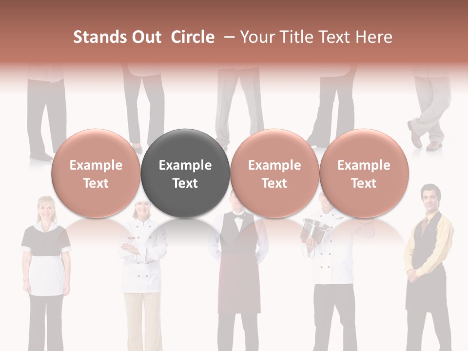 Employee People Waitress PowerPoint Template
