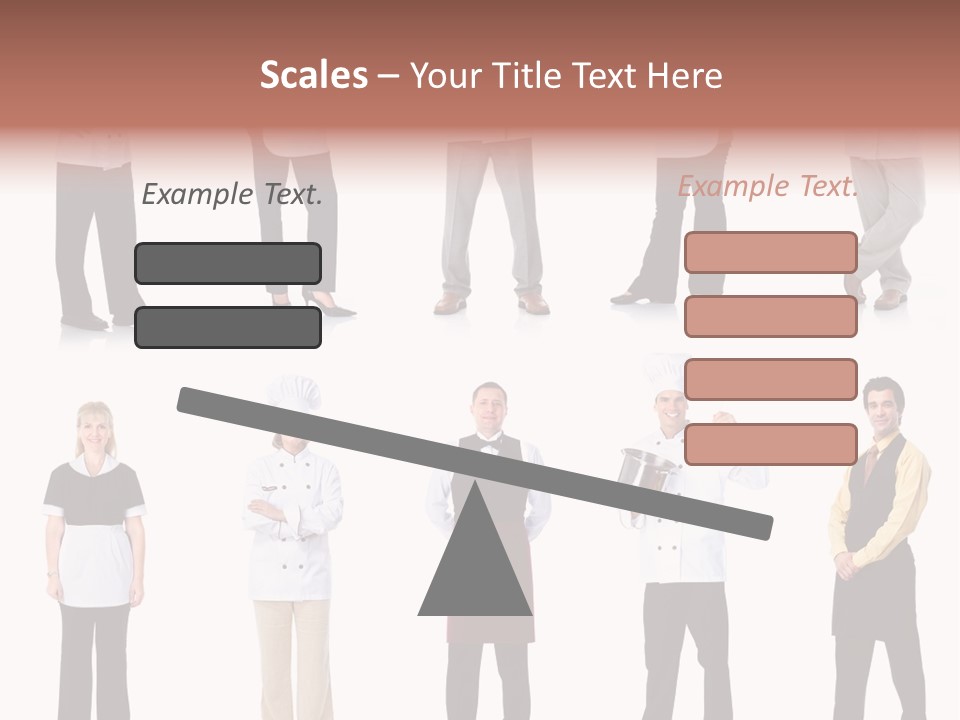 Employee People Waitress PowerPoint Template