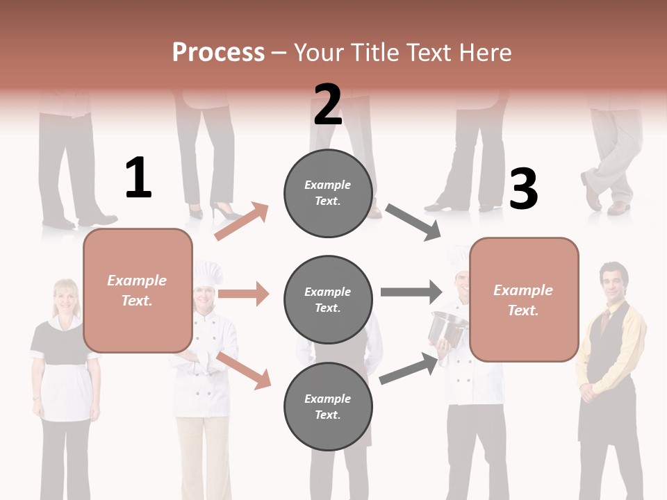 Employee People Waitress PowerPoint Template