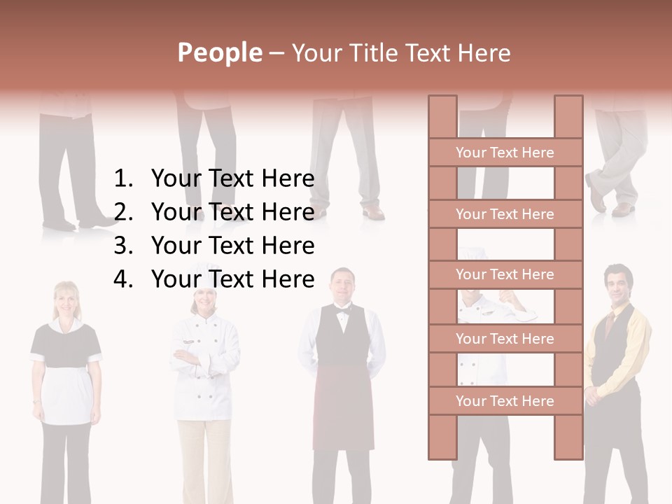 Employee People Waitress PowerPoint Template