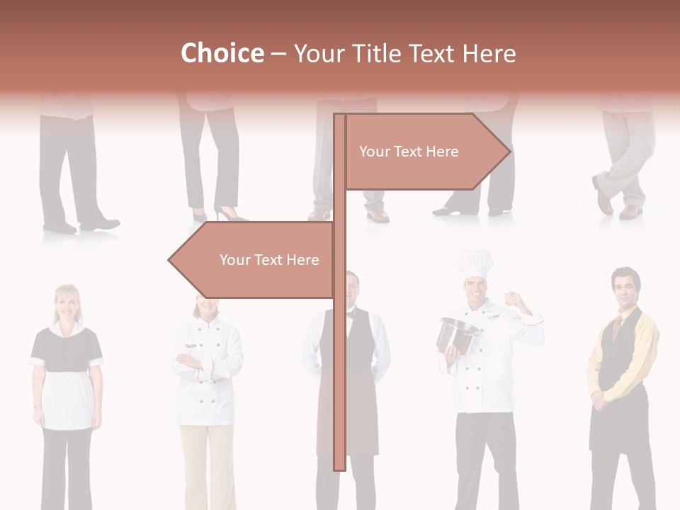 Employee People Waitress PowerPoint Template