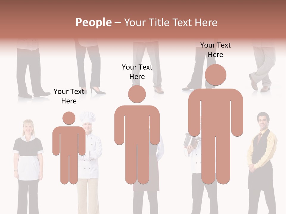 Employee People Waitress PowerPoint Template