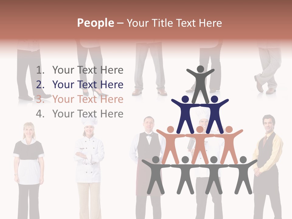 Employee People Waitress PowerPoint Template