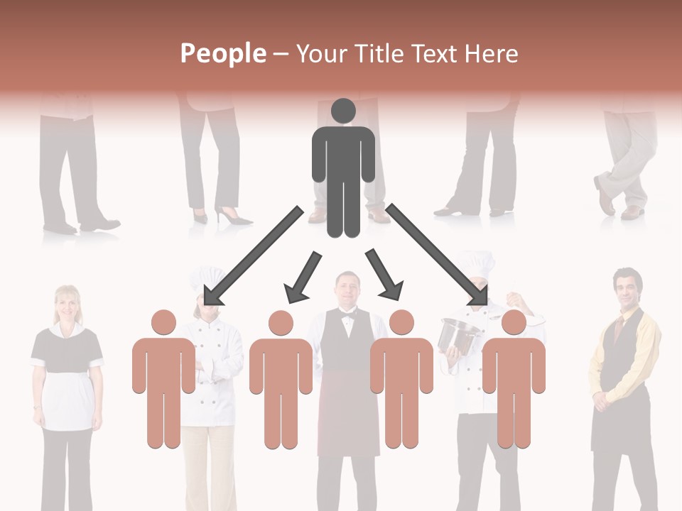 Employee People Waitress PowerPoint Template