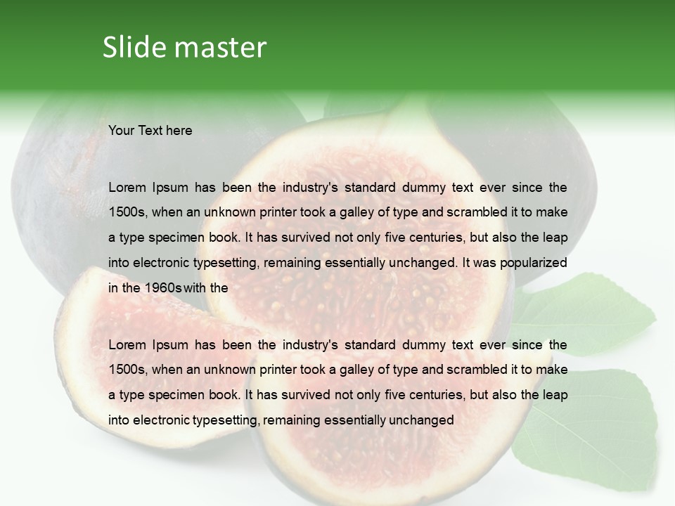 Vitamin Slice Tropical PowerPoint Template