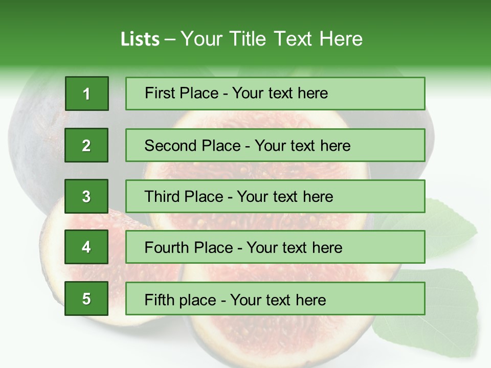 Vitamin Slice Tropical PowerPoint Template