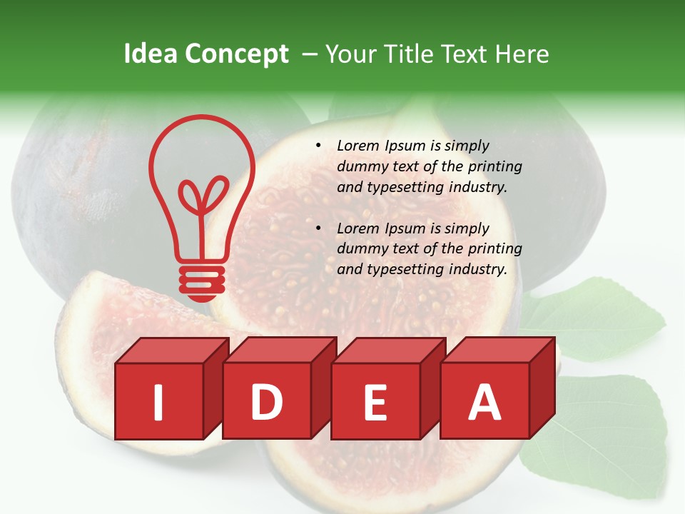 Vitamin Slice Tropical PowerPoint Template