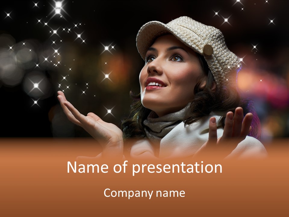 Head Night Wind PowerPoint Template