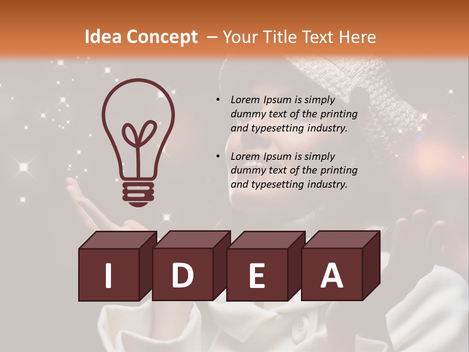 Head Night Wind PowerPoint Template