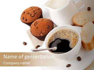 Composition Brown Spoon PowerPoint Template