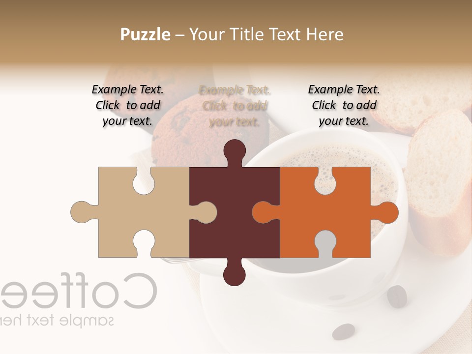 Composition Brown Spoon PowerPoint Template