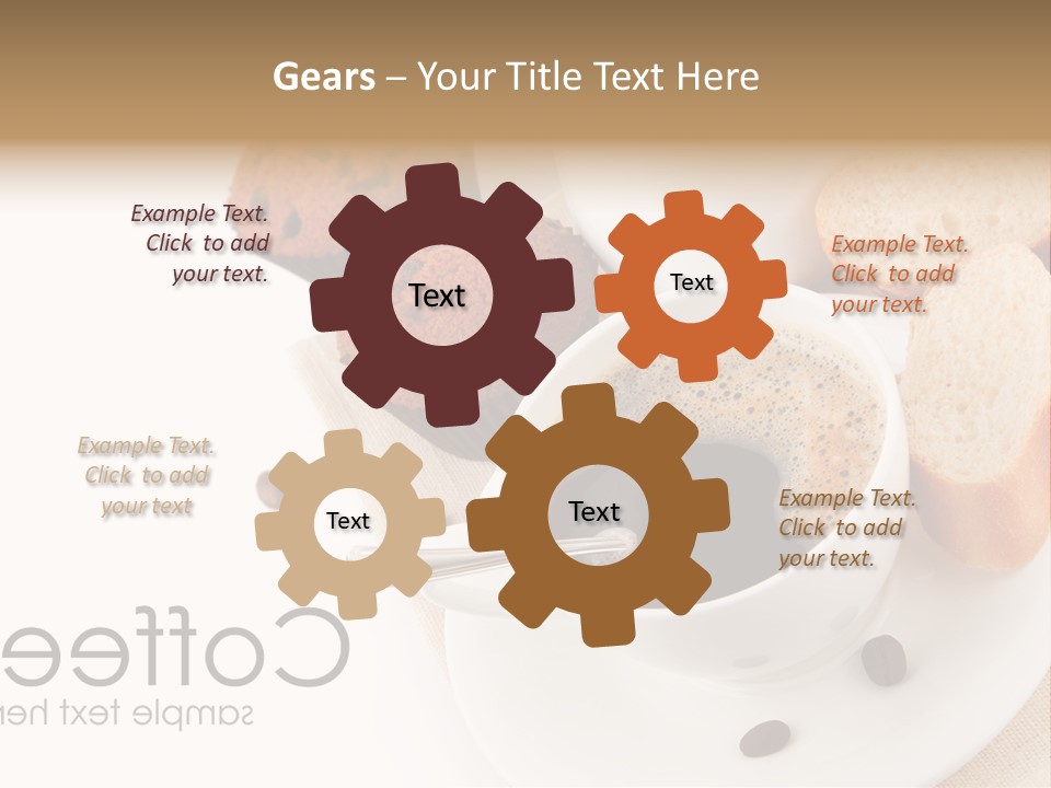 Composition Brown Spoon PowerPoint Template
