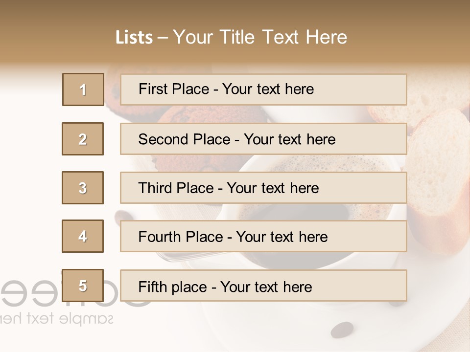 Composition Brown Spoon PowerPoint Template