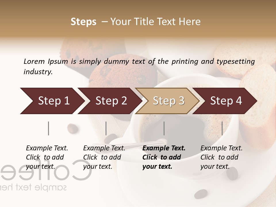 Composition Brown Spoon PowerPoint Template