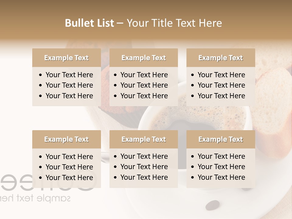 Composition Brown Spoon PowerPoint Template