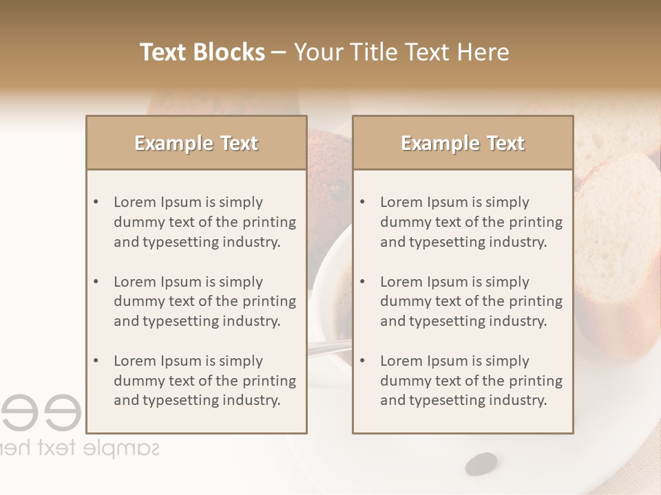 Composition Brown Spoon PowerPoint Template