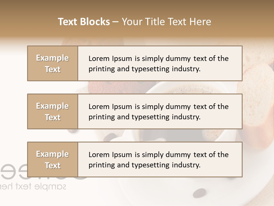 Composition Brown Spoon PowerPoint Template