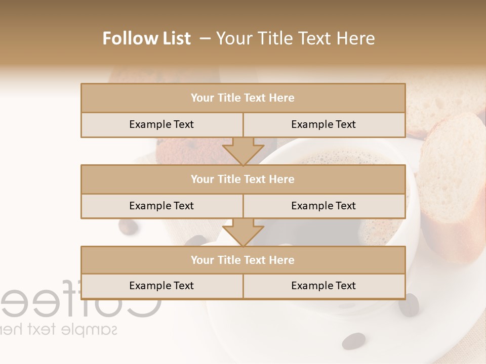 Composition Brown Spoon PowerPoint Template